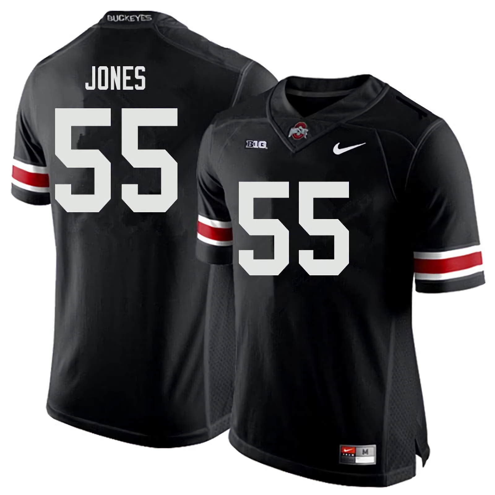 Matthew Jones Ohio State Buckeyes Men's NCAA #55 Nike Black College Stitched Football Jersey ZFM1856CU